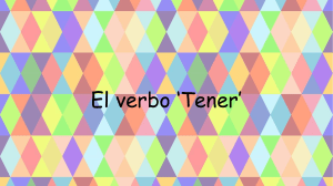 El verbo ‘Tener’