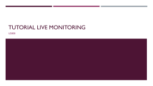 Tutorial live monitoring