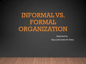 Informal vs Formal