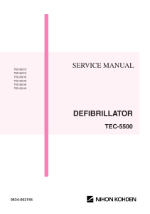 Nihon Kohden TEC-5500 - Service Manual 