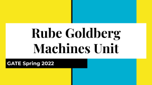 Rube Goldberg Machines Unit