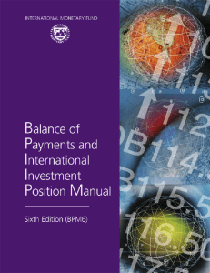 Balance of Payments Manual (BPM6): IMF Guide