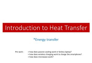 Week 1 - 2  Heat transfer concept