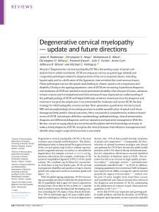 Degenerative cervical myelopathy