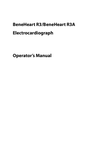 BeneHeart-R3-Operator-Manual