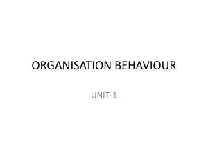 UBA18305-ORGANISATION BEHAVIOUR-UNIT-1-VOL-1