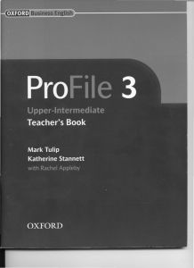 ProFile 3 (M. Tulip, K. Stannett) Teacher's Book