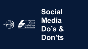 The Highland Council   Social Media Dos Donts