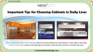 Important Tips for Choosing Cabinets in Daily Lives