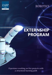 Externship Program Prospectus-ROBOTICS