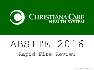 ABSITE 2016 Review Questions
