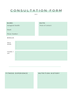 consultation form