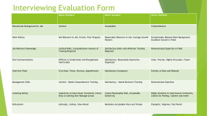 Interviewing Evaluation Form 1