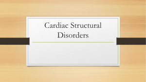 Cardiac Structural Disorders