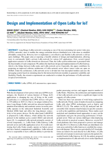 Design and Implementation of Open LoRa for IoT