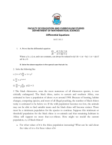 differential equation tutorial