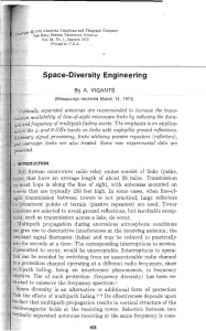 Space-Diversity Engineering in Microwave Links