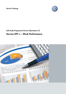 Service KPI's - Workshop Performance