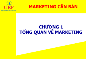 Chuong 1 - Tong quan Marketing