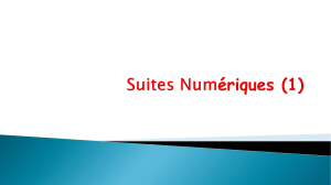 Suites Numériques (1)