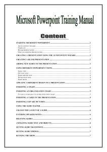 General power point training manual
