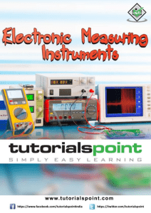 electronic measuring instruments tutorial