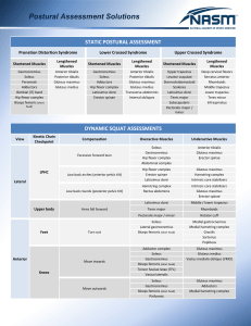 NASM-CPT Assessment Solutions Table