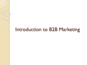 Introduction to B2B Marketing