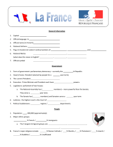 French Geography work