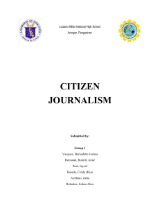 citizen journalism