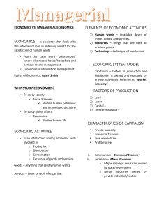 Managerial Economics reviewer