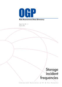 Storage Incident Frequencies IOGP 2010