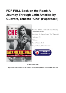 ^*Full Book Back On The Road A Journey Through Latin America KINDLE HW4682373 [PDF]#