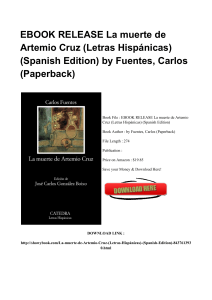 ^*Full Book La Muerte De Artemio Cruz Letras Hisp nicas Spanish Edition KINDLE BQ589840 [PDF]#