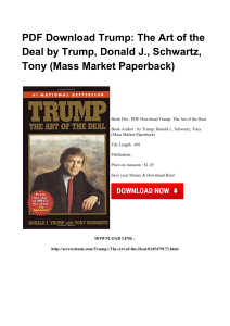^*Full Book Trump The Art Of The Deal WORD HY307278159 [PDF]#