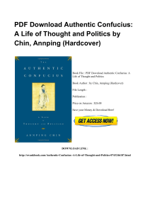 ^*PDF Authentic Confucius A Life Of Thought And Politics KINDLE LB856696523 [PDF]#