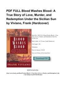 ^*PDF Blood Washes Blood A True Story Of Love Murder And Redemption Under The Sicilian Sun DOC M [PDF]#