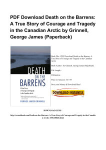 ^*PDF Death On The Barrens A True Story Of Courage And Tragedy In The Canadian Arctic EPUB YU901 [PDF]#