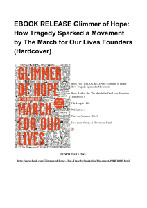^*PDF Glimmer Of Hope How Tragedy Sparked A Movement DOC UB871859 [PDF]#