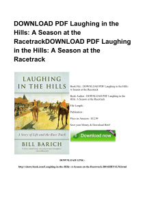 ^*PDF Laughing In The Hills A Season At The Racetrack ZIP CR93370807 [PDF]#