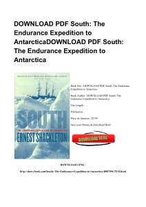^*PDF South The Endurance Expedition To Antarctica WORD UL9604319949 [PDF]#