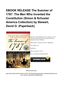 ^*PDF The Summer Of 1787 The Men Who Invented The Constitution Simon Schuster America Collection [PDF]#
