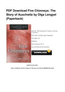 ^*Download Book Five Chimneys The Story Of Auschwitz EPUB PK8436410689 [PDF]#