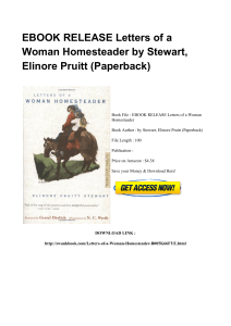 ^*Download Book Letters Of A Woman Homesteader KINDLE GD342288 [PDF]#
