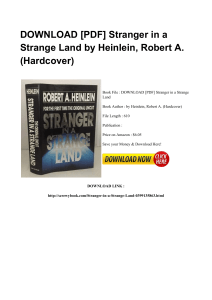 ^*Download Book Stranger In A Strange Land WORD LO3262560 [PDF]#