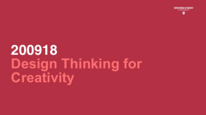 DTC 2019 Session 1 slides (WSU) Re-visiting Design Thinking