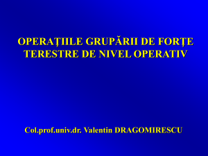 C25 Operatiile GFT la nivel operativ