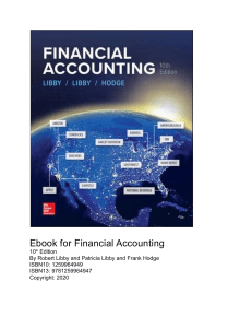 Robert Libby, Patricia Libby, Frank Hodge - Ebook for Financial Accounting (2020, McGraw Hill) - libgen.lc