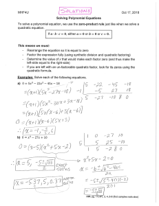 8 - Completed - Solving Polynomial Equations