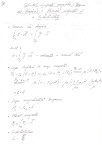 Calculul campului magnetic cu Teorema lui Ampere, a fluxului magnetic si a inductivitatii (4)